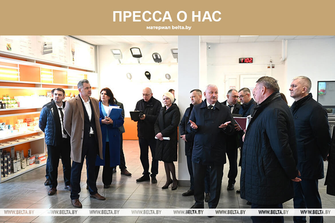 П. Пархомчик с визитом на производство