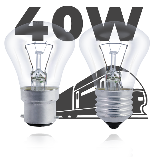 Лампа накаливания Ж 40W (54V/110V)